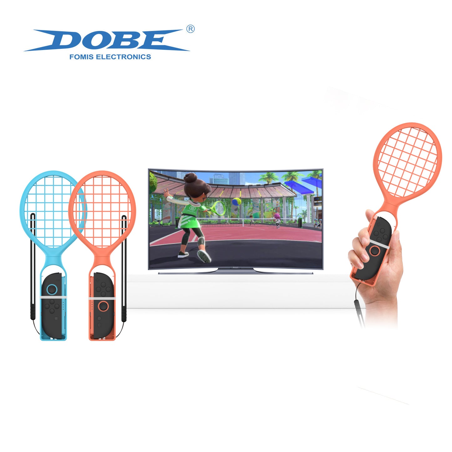 6-in-1 Sports Kit for Nintendo Switch 2 / Switch / Switch OLED Baseball Bat / Tennis Racket / Golf Club Joy-Con Grip