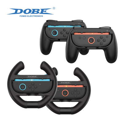 4-IN-1 Controller Grip &amp; Steering Wheel Kit for Nintendo Switch 2 Joypad Game Controller Accessories Kit