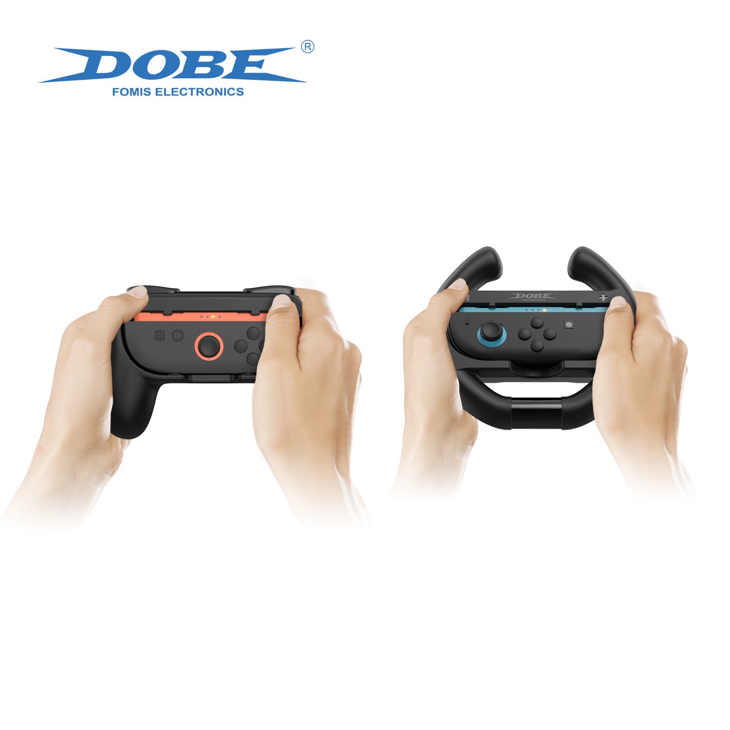 4-IN-1 Controller Grip &amp; Steering Wheel Kit for Nintendo Switch 2 Joypad Game Controller Accessories Kit