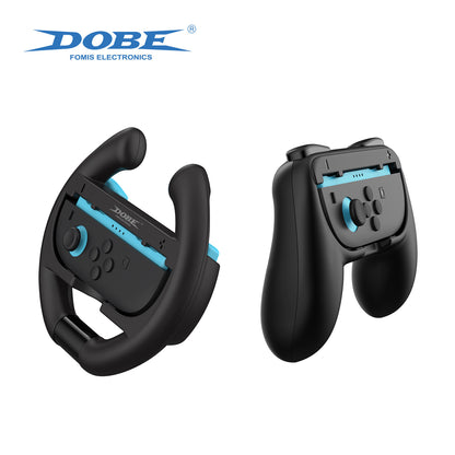 4-IN-1 Controller Grip &amp; Steering Wheel Kit for Nintendo Switch 2 Joypad Game Controller Accessories Kit