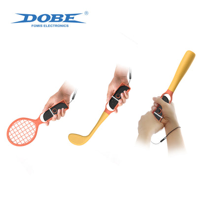 6-in-1 Sports Kit for Nintendo Switch 2 / Switch / Switch OLED Baseball Bat / Tennis Racket / Golf Club Joy-Con Grip