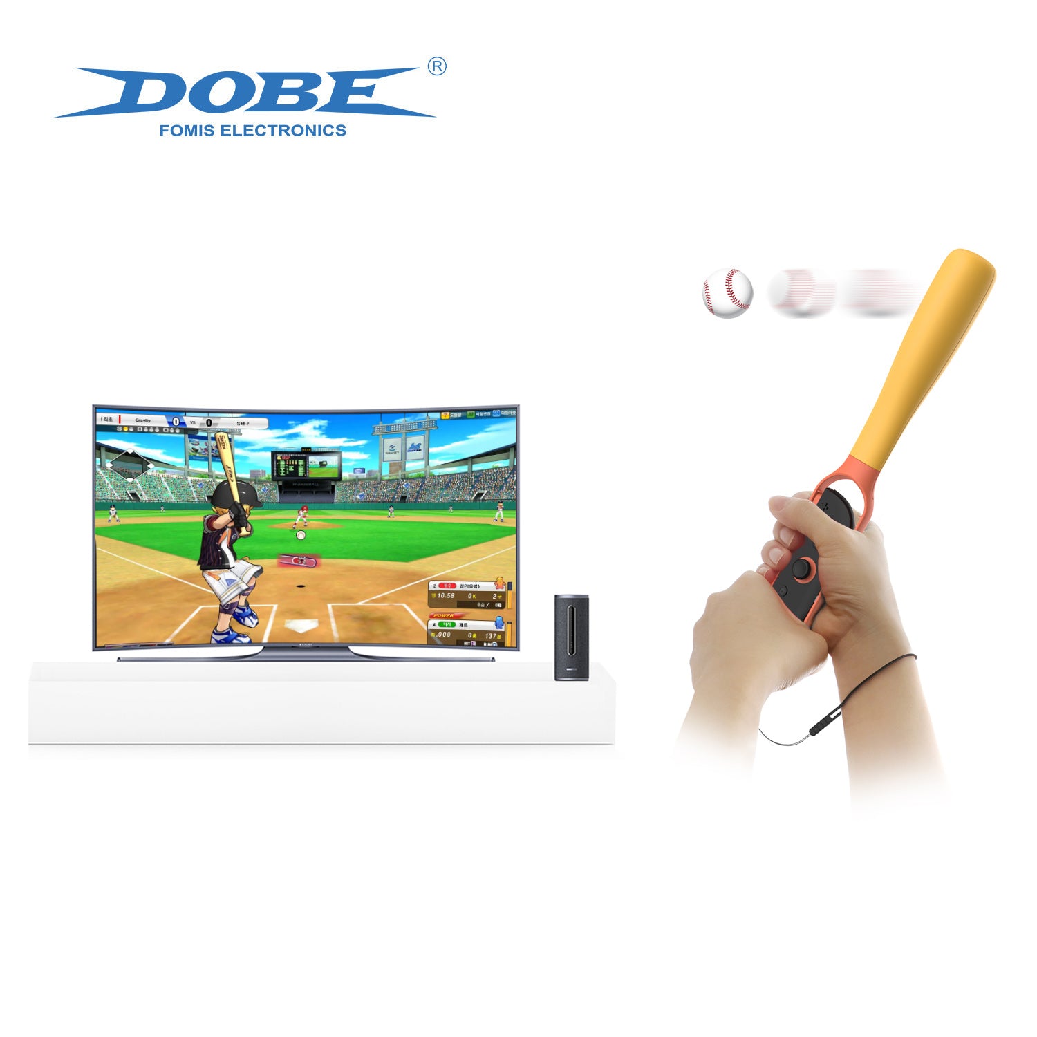 6-in-1 Sports Kit for Nintendo Switch 2 / Switch / Switch OLED Baseball Bat / Tennis Racket / Golf Club Joy-Con Grip